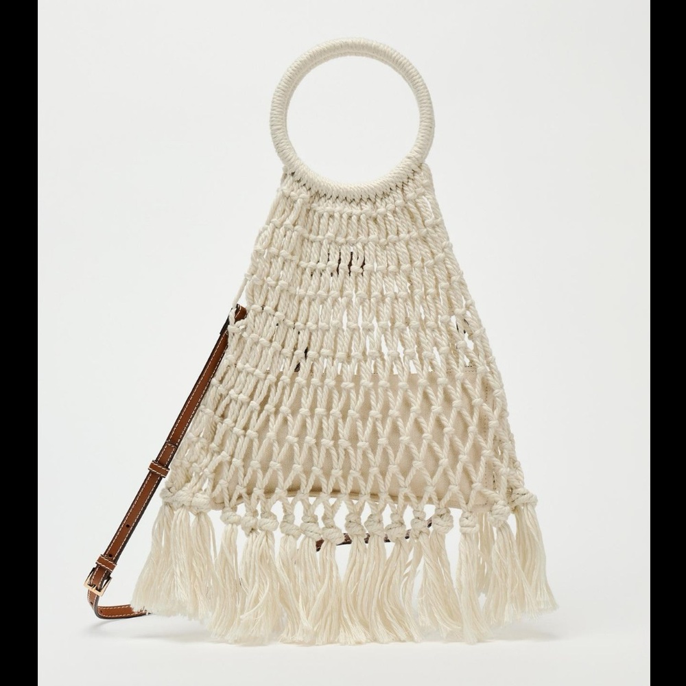 MACRAMÉ SHOPPER BAG - Picture 3 of 9